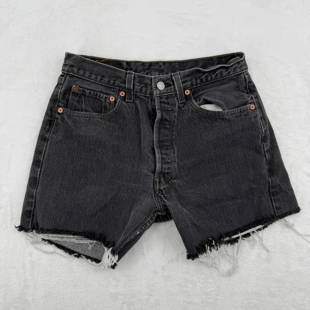 VTG 90s Levis 501 USA Made Jeans Cut Off Shorts Tag Sz 31 Fits 29 Faded
